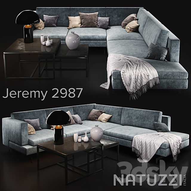 Sofa Natuzzi Jeremy 3DSMax File - thumbnail 1