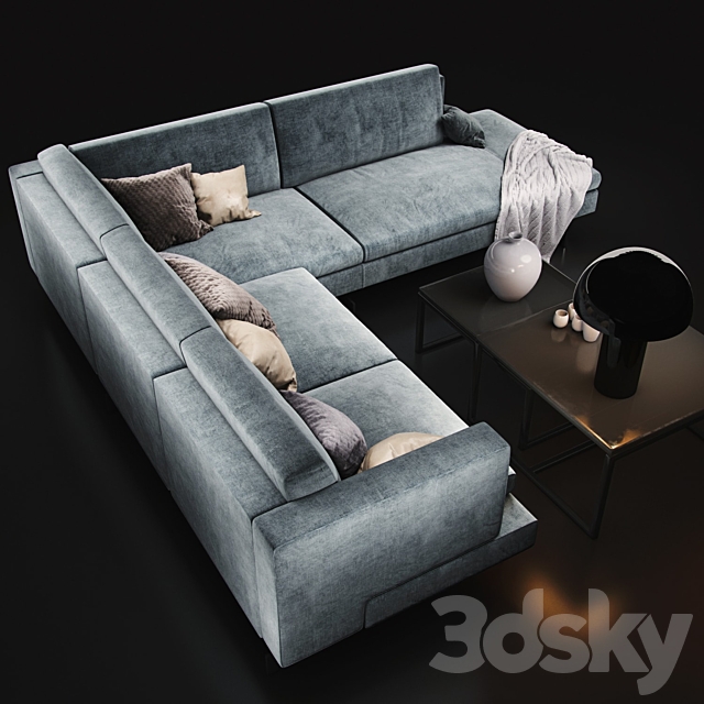 Sofa Natuzzi Jeremy 3DSMax File - thumbnail 3