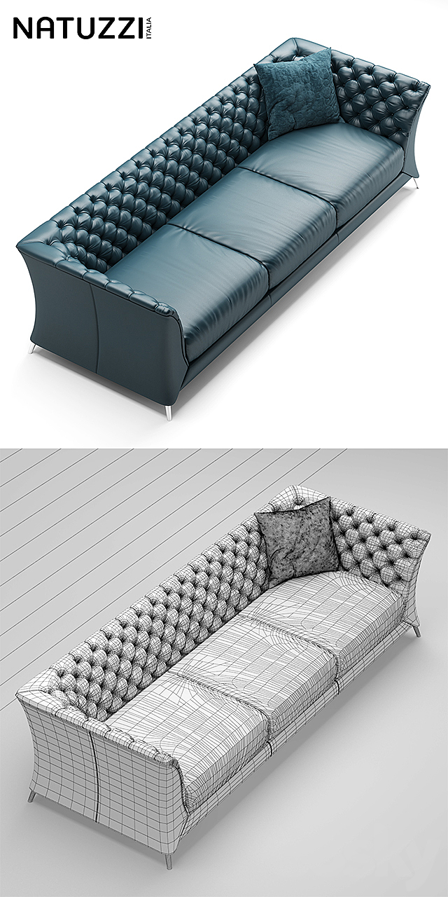 Sofa natuzzi La Scala 3DSMax File - thumbnail 3