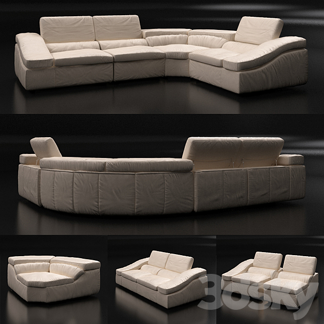 Sofa Natuzzi Wave 3DSMax File - thumbnail 1