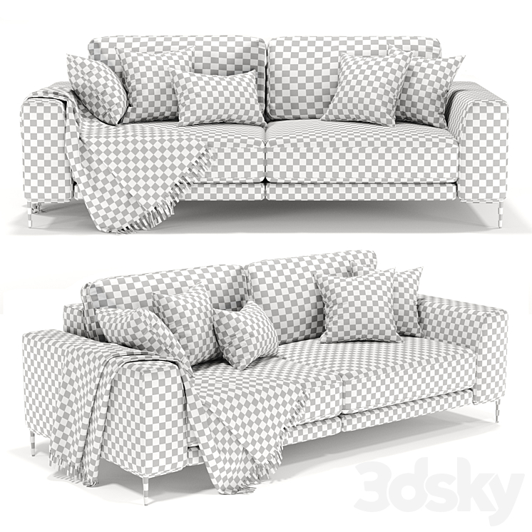 Sofa Norton 3DS Max Model - thumbnail 2