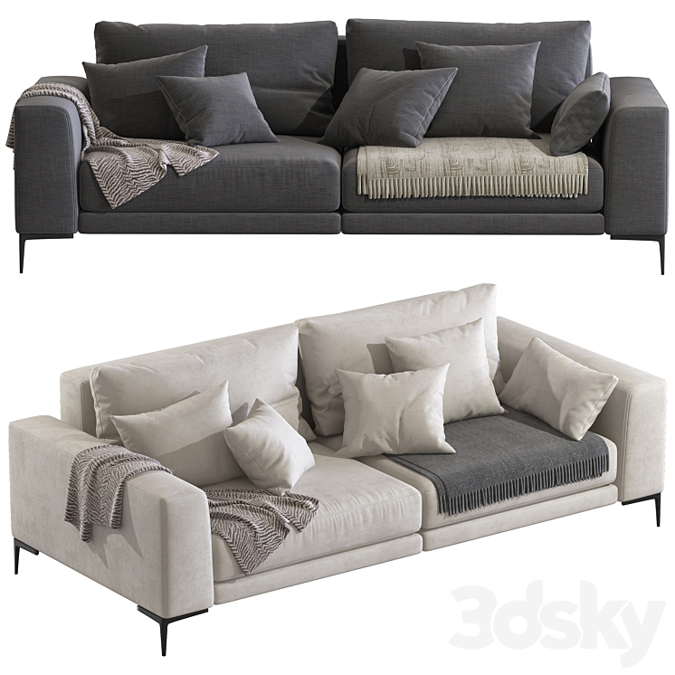 Sofa NORTON 3DS Max Model - thumbnail 1