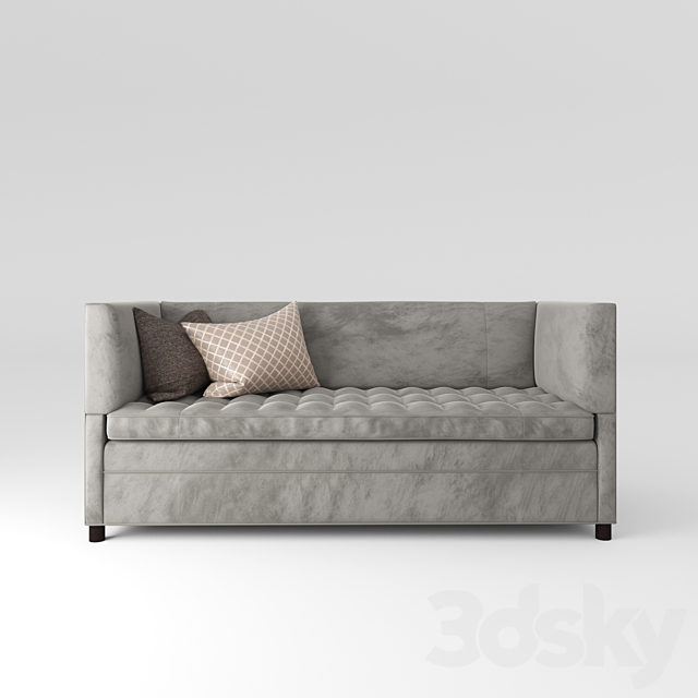 Sofa Old Hickory Tannery Strauss Sofa 3DS Max Model - thumbnail 2