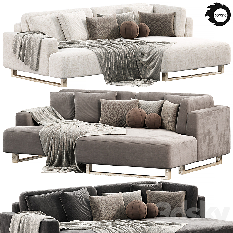 Sofa ONTE Corner from Sofa ONTE Divan.ru 3DS Max Model - thumbnail 1