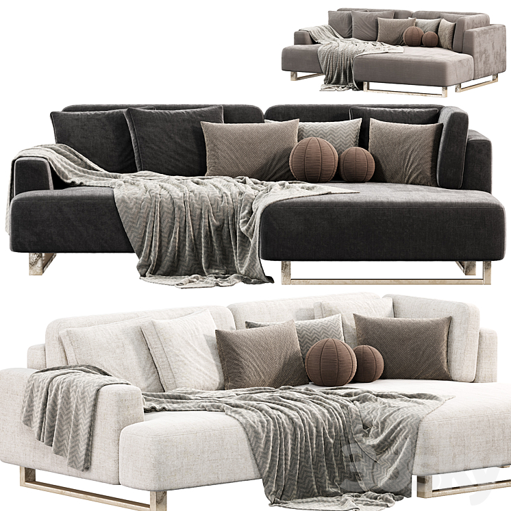 Sofa ONTE Corner from Sofa ONTE Divan.ru 3DS Max Model - thumbnail 2