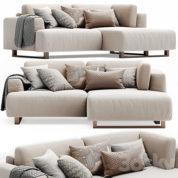 Sofa ONTE Corner from Sofa ru 3DS Max Model - thumbnail 1