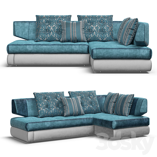 sofa Palermo March 8 3DSMax File - thumbnail 1