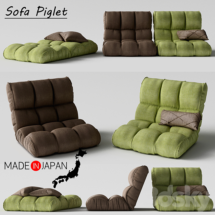 Sofa Piglet 3DS Max Model - thumbnail 3