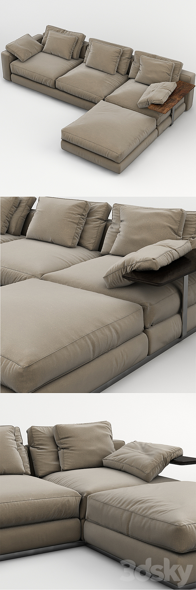 Sofa Pleasure 3DS Max Model - thumbnail 2