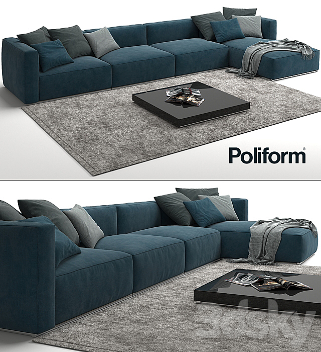 Sofa Poliform Shangai 3DSMax File - thumbnail 2