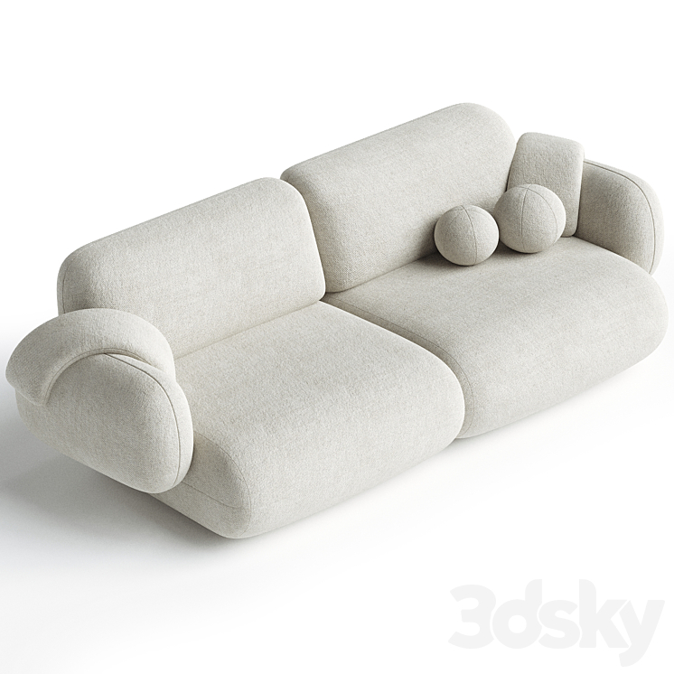 Sofa Poole Sofa 3DS Max Model - thumbnail 2