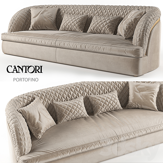 Sofa Portofino Cantori 3DSMax File - thumbnail 1