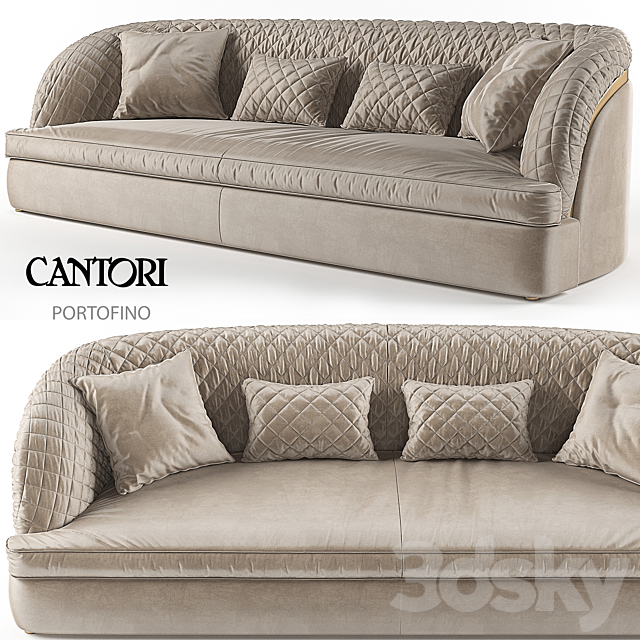 Sofa Portofino Cantori 3DSMax File - thumbnail 2