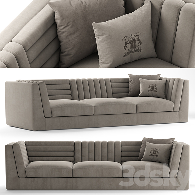 Sofa relief sofa 3ds Max - thumbnail 1