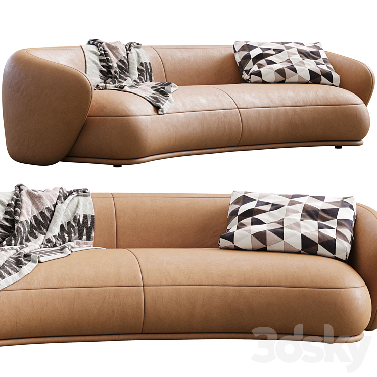 Sofa Rene By Meridiani 3DS Max Model - thumbnail 1