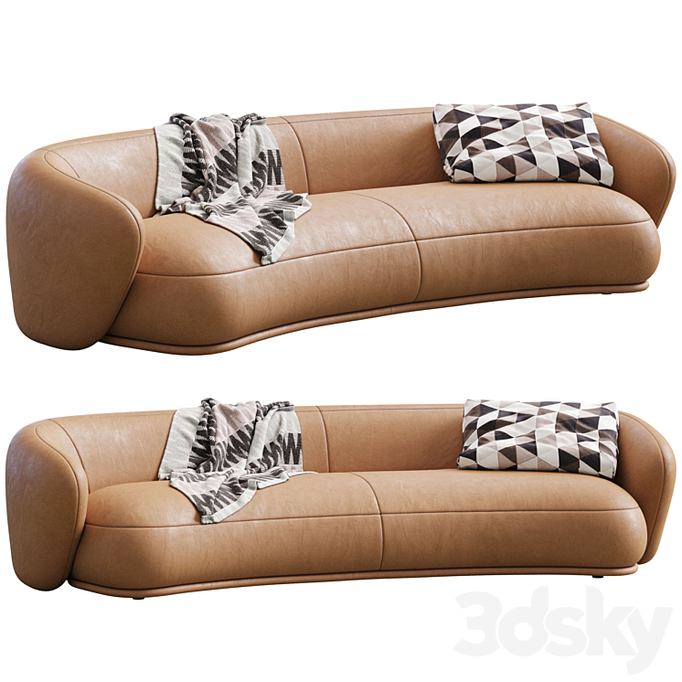 Sofa Rene By Meridiani 3DS Max Model - thumbnail 2