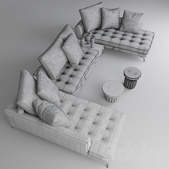 Sofa roche bobois 3DSMax File - thumbnail 3