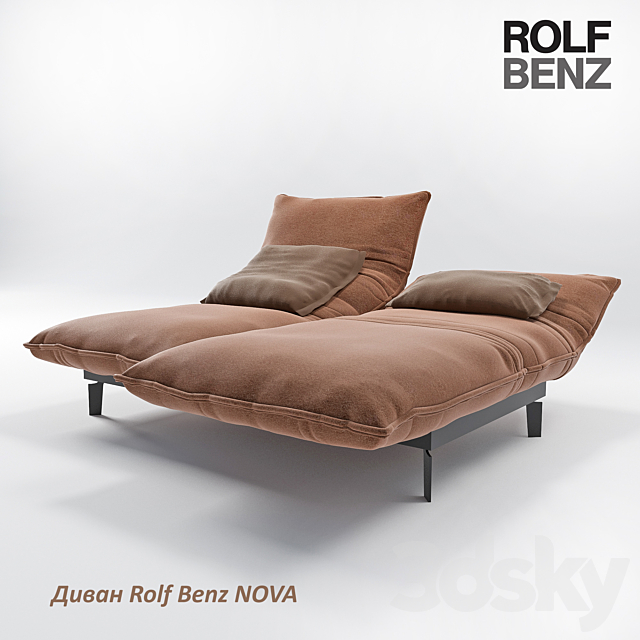 Sofa Rolf Benz NOVA 3DSMax File - thumbnail 1