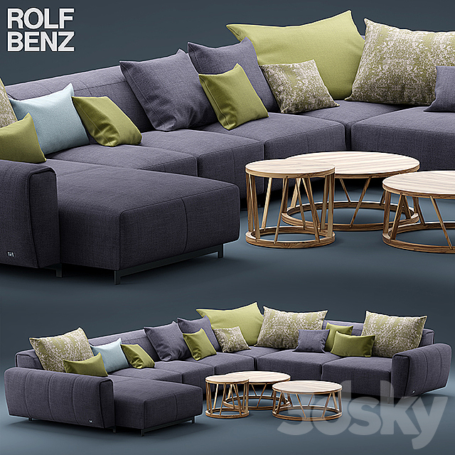 Sofa ROLF BENZ TENO 3DSMax File - thumbnail 1