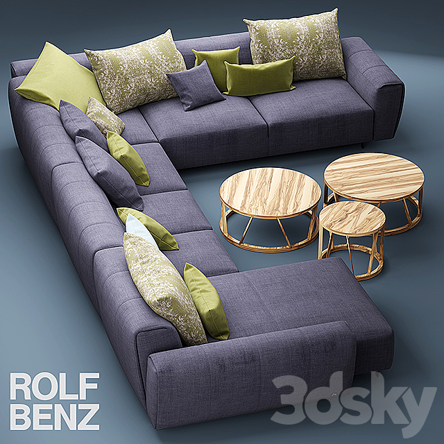 Sofa ROLF BENZ TENO 3DSMax File - thumbnail 2