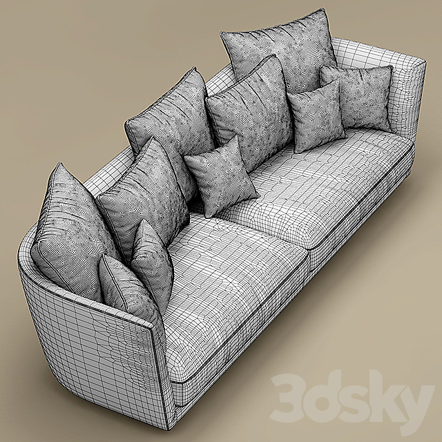 Sofa ROLF BENZ TONDO 3DSMax File - thumbnail 3