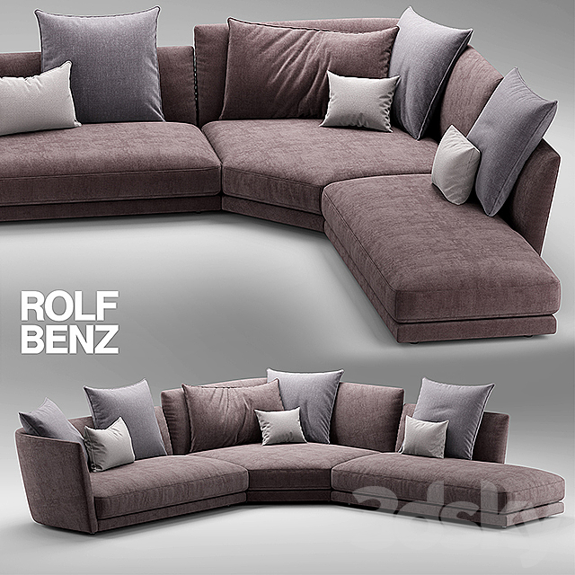 Sofa ROLF BENZ TONDO 3DSMax File - thumbnail 1