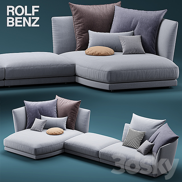 Sofa ROLF BENZ TONDO 3DSMax File - thumbnail 1