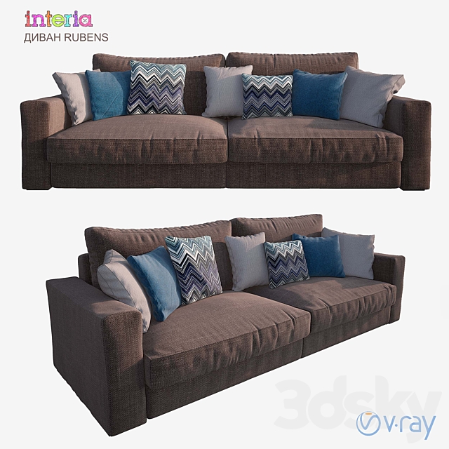 Sofa RUBENS 3DSMax File - thumbnail 1