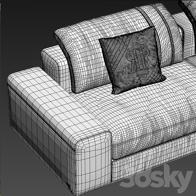 Sofa Rugiano MIAMI 3DSMax File - thumbnail 3