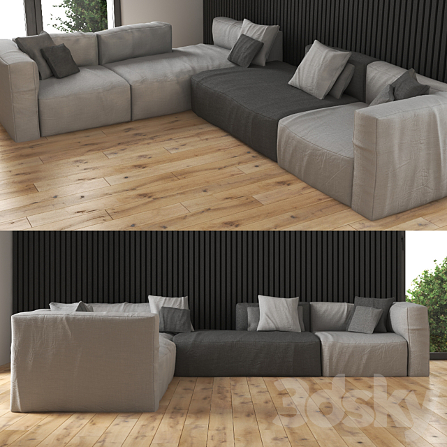 Sofa Scotch BIG 3DS Max Model - thumbnail 1