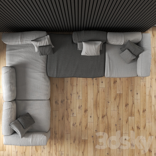 Sofa Scotch BIG 3DS Max Model - thumbnail 2