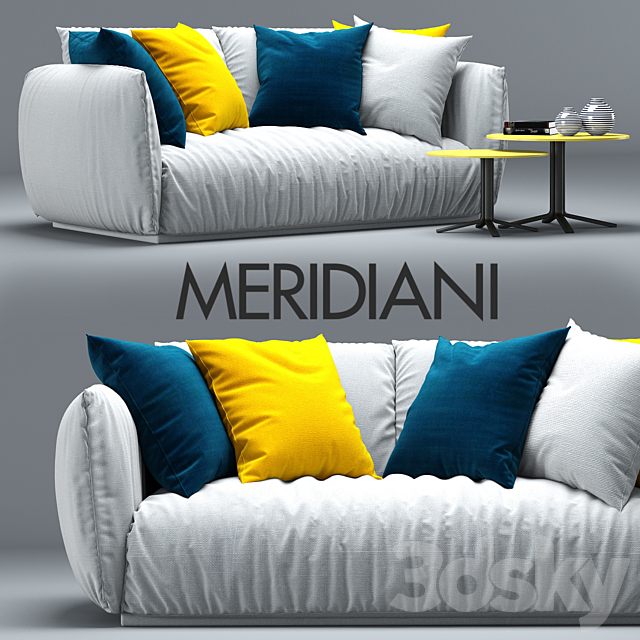 Sofa Scott. Meridiani 3DSMax File - thumbnail 1