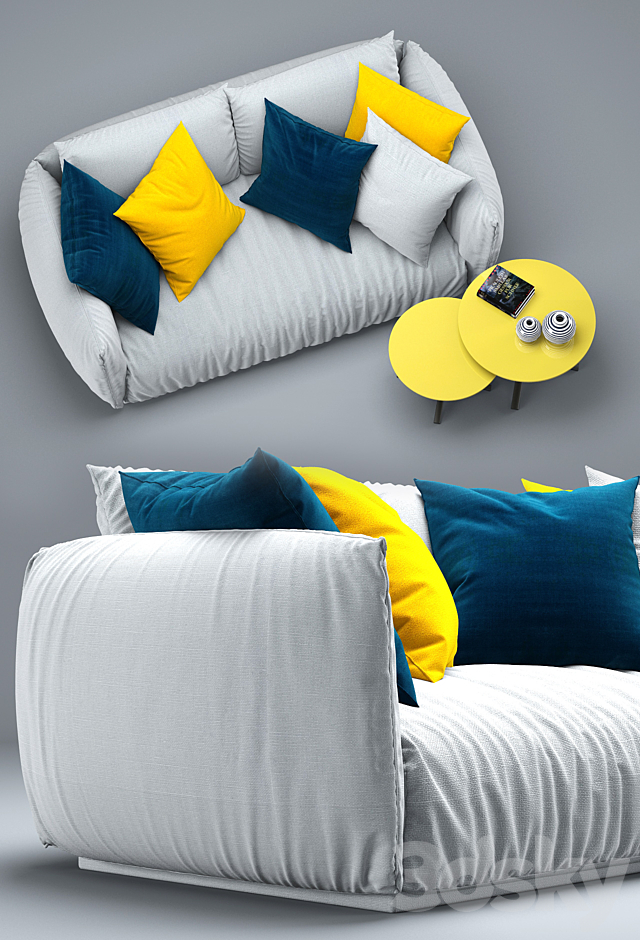 Sofa Scott. Meridiani 3DSMax File - thumbnail 2