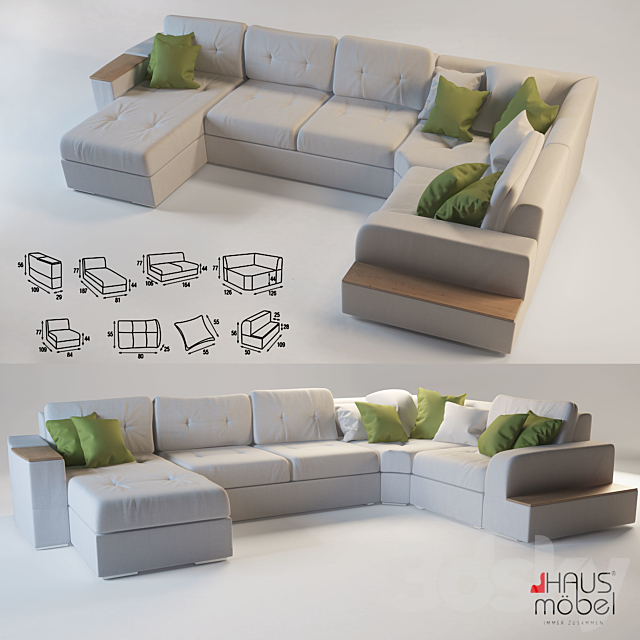 Sofa Sheridans 3DSMax File - thumbnail 1