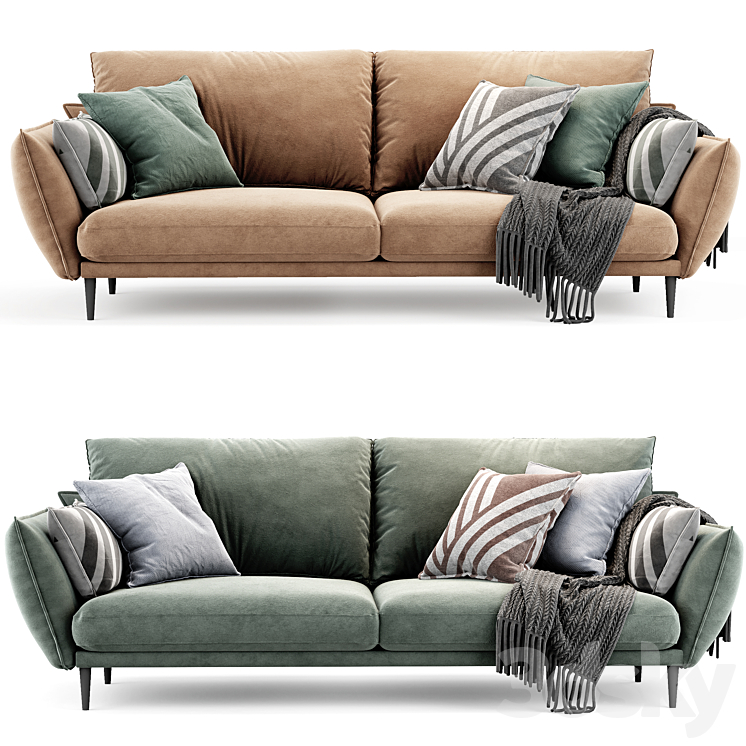 Sofa SHILDS from Divan ru 3DS Max Model - thumbnail 2