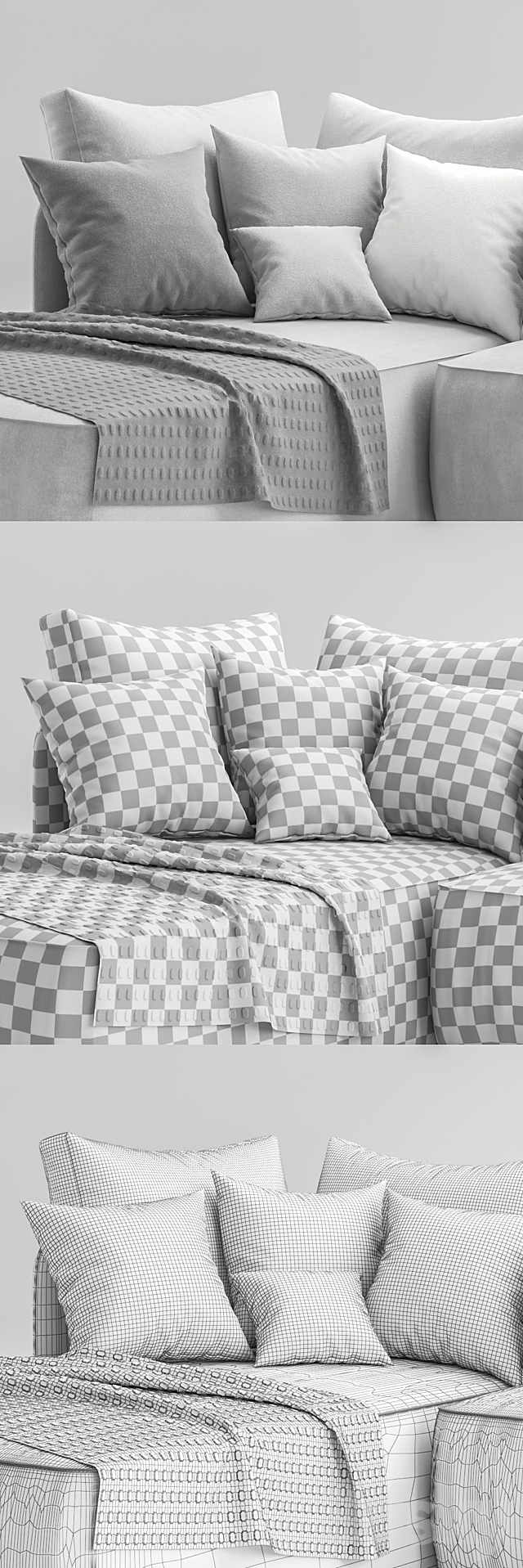 sofa Smania Beverly set 2 3ds Max - thumbnail 3