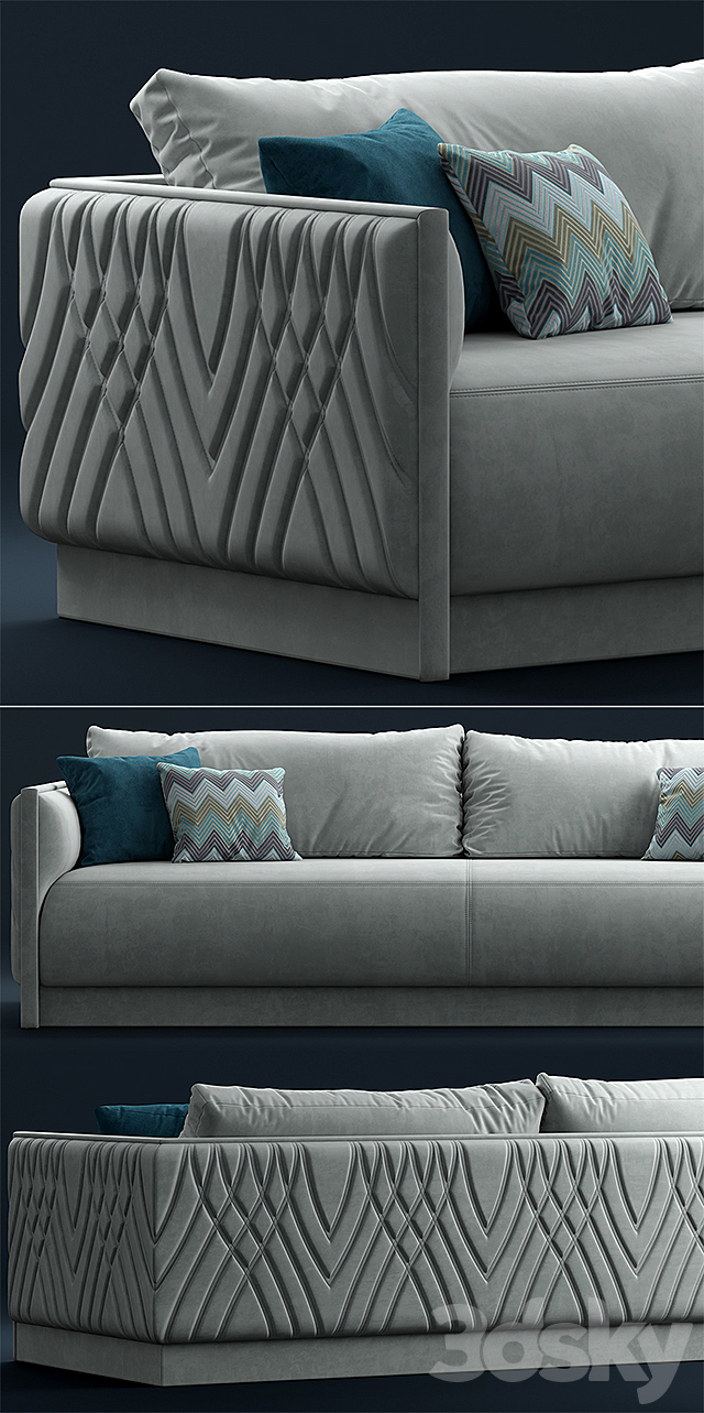 Sofa smania Miami 3DSMax File - thumbnail 2