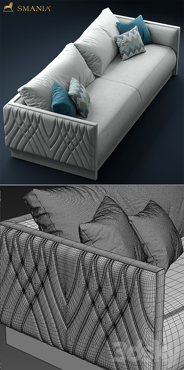 Sofa smania Miami 3DSMax File - thumbnail 3