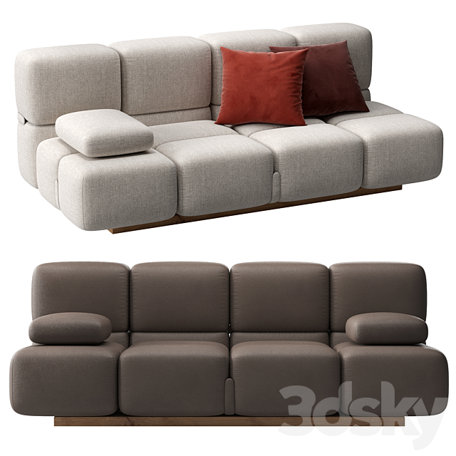 Sofa Sohay by Natuzzi 3DSMax File - thumbnail 1