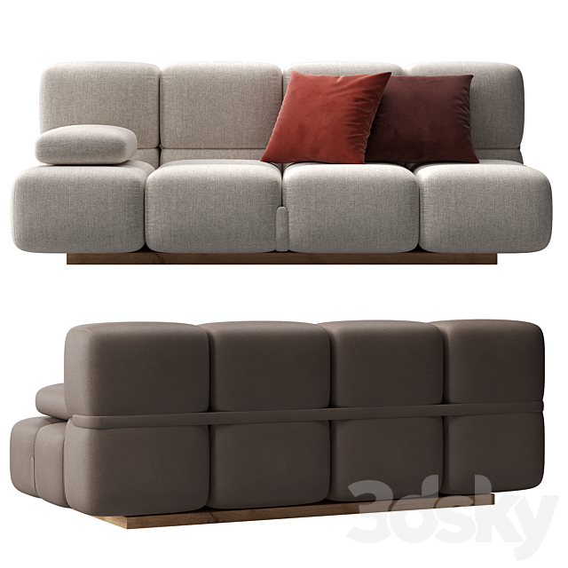 Sofa Sohay by Natuzzi 3DSMax File - thumbnail 2