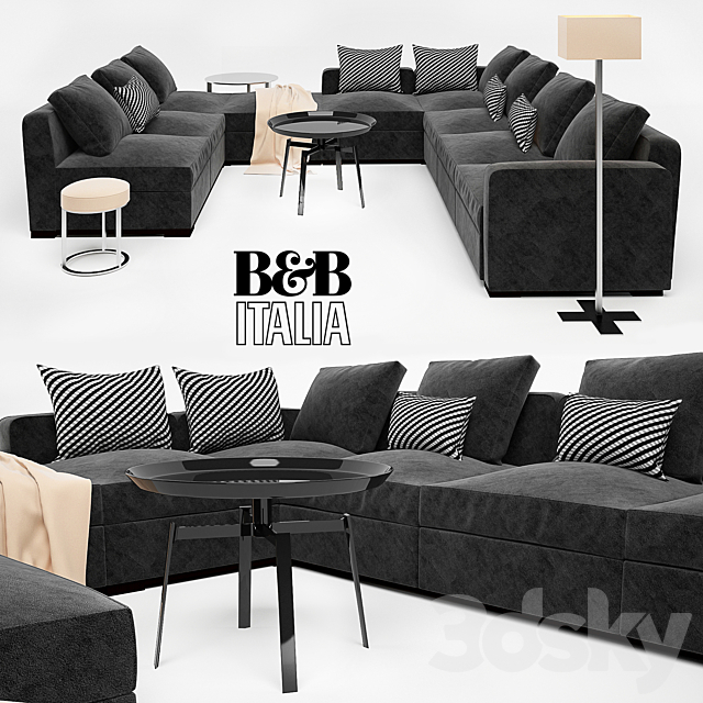 SOFA SOLATIUM – Collection BLACK-1 3DSMax File - thumbnail 1