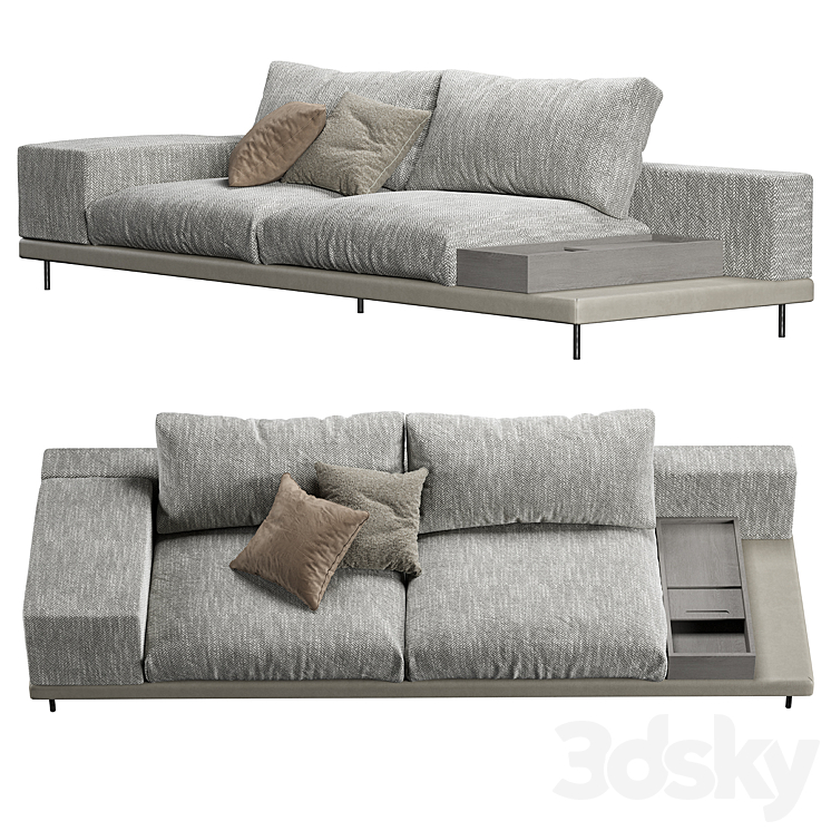 Sofa SPACE Sofaclub 3DS Max Model - thumbnail 2