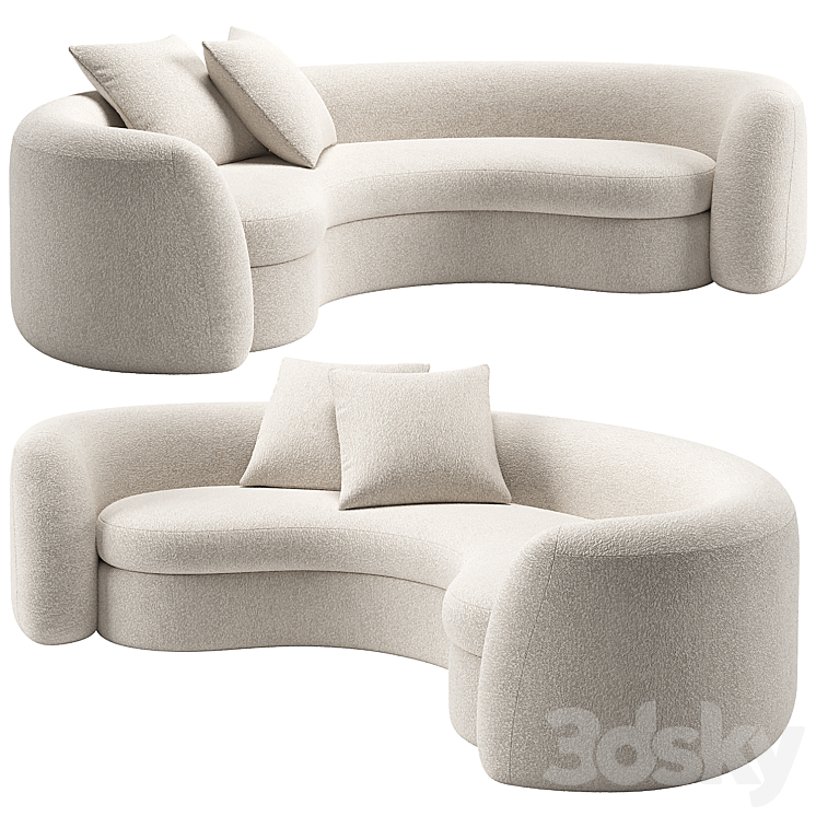 Sofa SYD \/ Christophe Delcourt 3DS Max Model - thumbnail 1