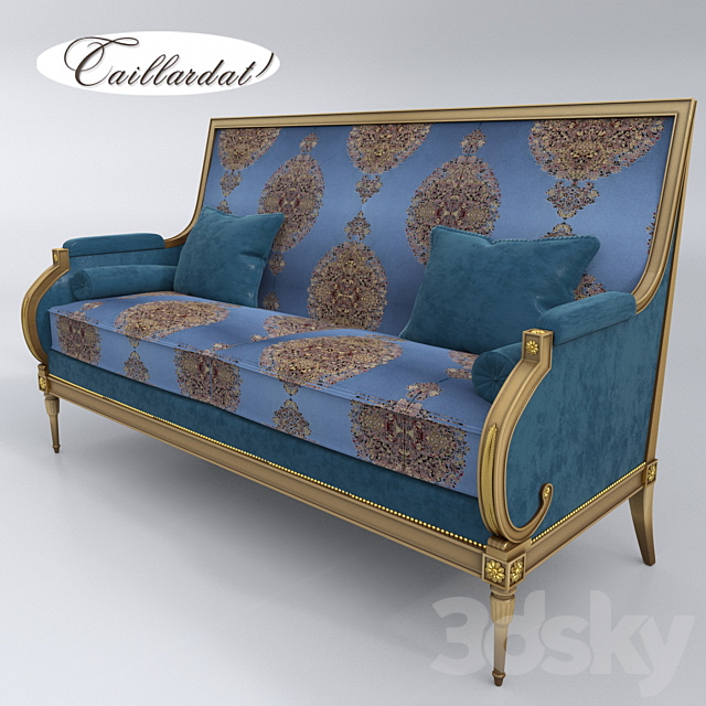 Sofa Taillardat Etienne LXVI 2 posti 3DS Max Model - thumbnail 1