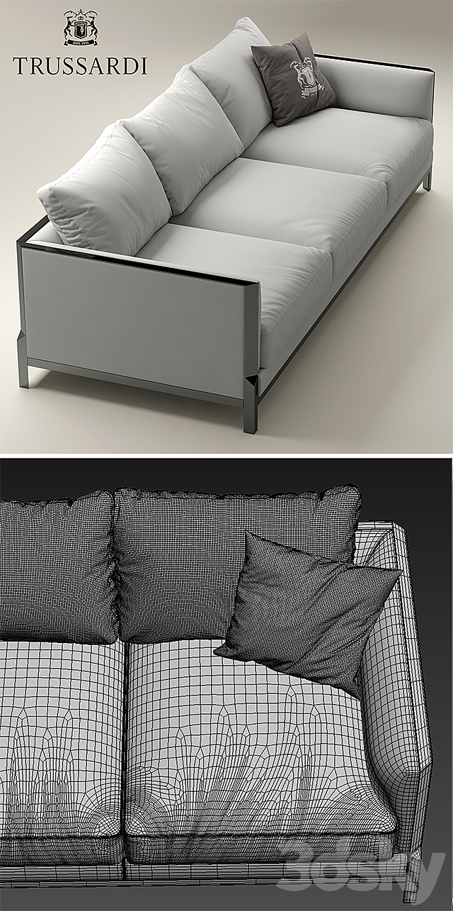 Sofa Trussardi Casa Band Sofa 3DSMax File - thumbnail 3