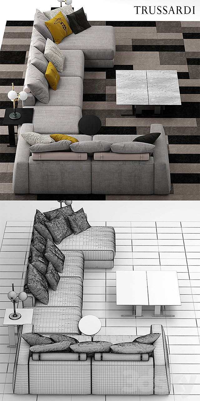 Sofa trussardi Liam Sofa 3DSMax File - thumbnail 3