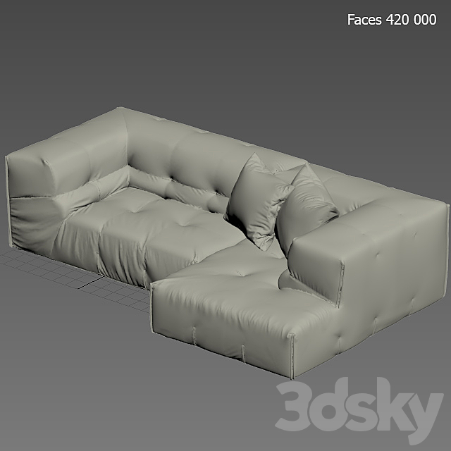 Sofa TUFTY-TOO 2 3DS Max Model - thumbnail 3