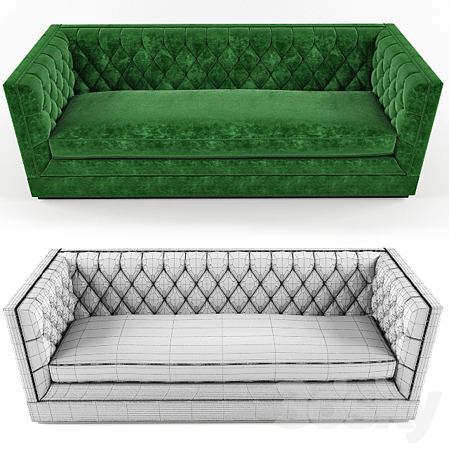 Sofa Tuxedo Sofa 3DSMax File - thumbnail 2