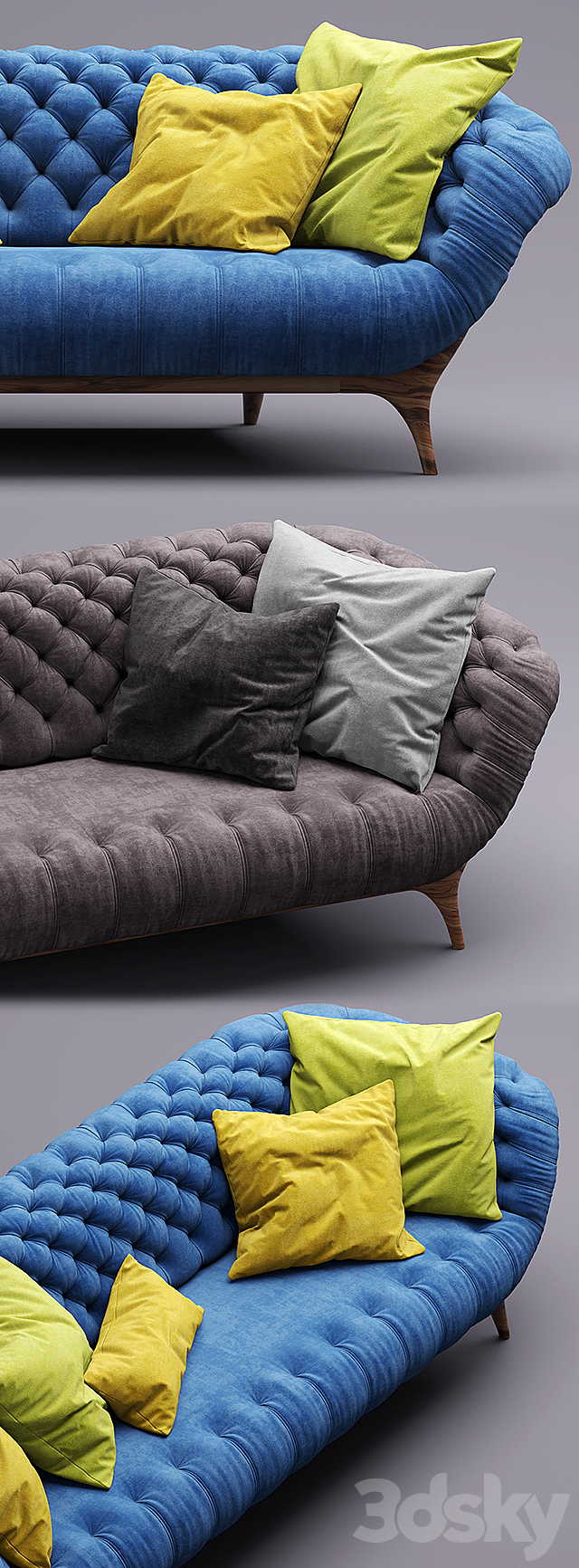 Sofa Vibieffe VICTOR Sofa 3DSMax File - thumbnail 2