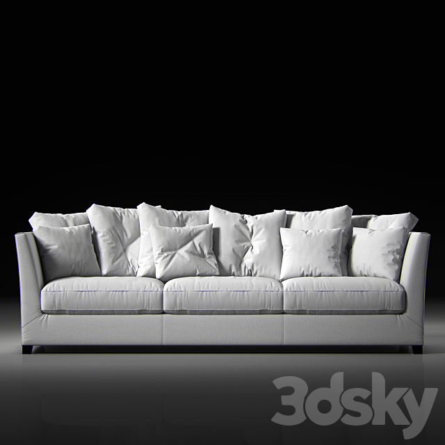 sofa VICTOR 3DS Max Model - thumbnail 1